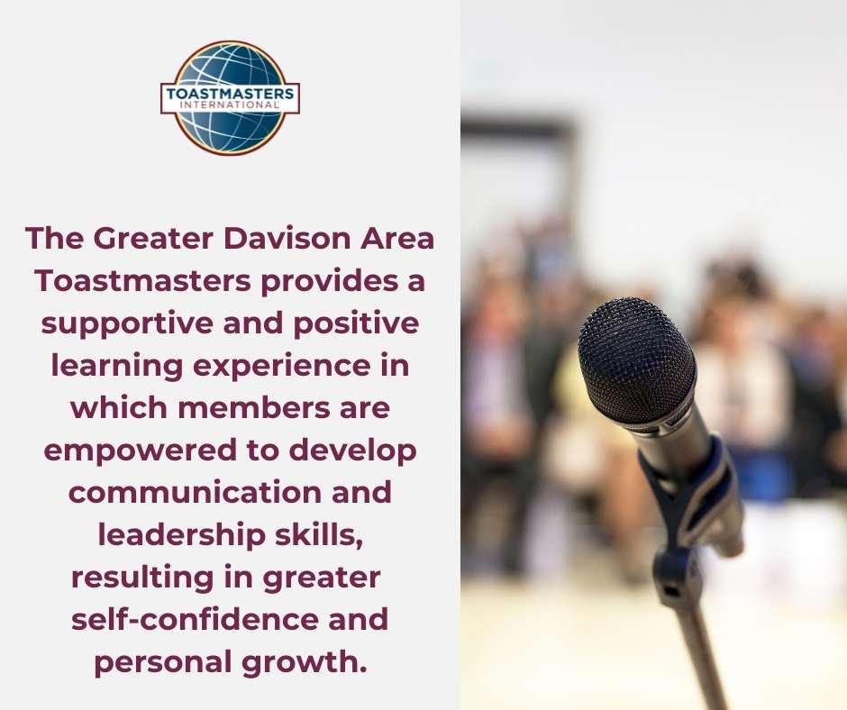 Regular Toastmasters Meetings - Greater Davison Toastmasters